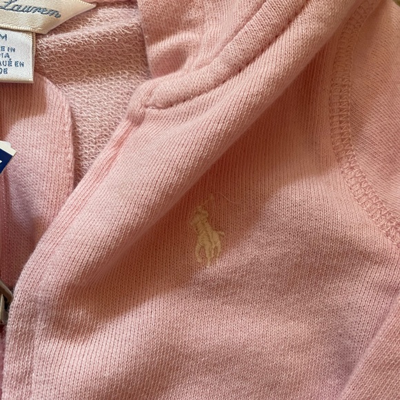 Ralph Lauren baby pink zip up hoodie 6 months - Picture 3 of 5